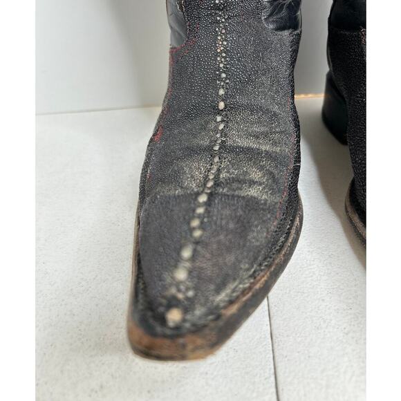 Genuine Exotic Stingray Pointed Toe Montenegro Cowboy Boots Size 27/US ~9‎ main image 9